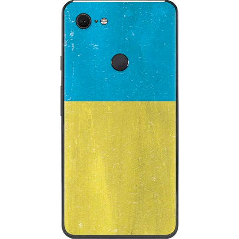 Ukraine Flag Distressed Google Pixel 3 XL Skin